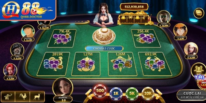 Kinh nghiệm chơi Bầu Cua tại QH88