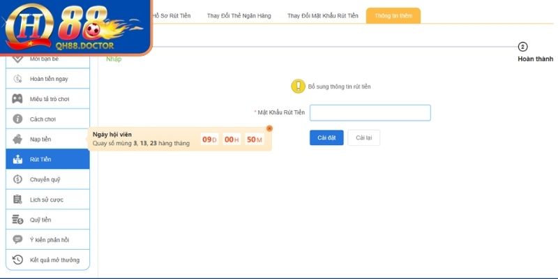 Nạp Rút Tiền qh88 2 Cách nạp tiền theo từng bước