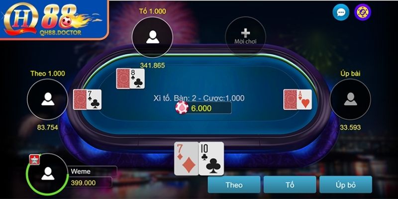 Chiến thuật chơi xì tố QH88